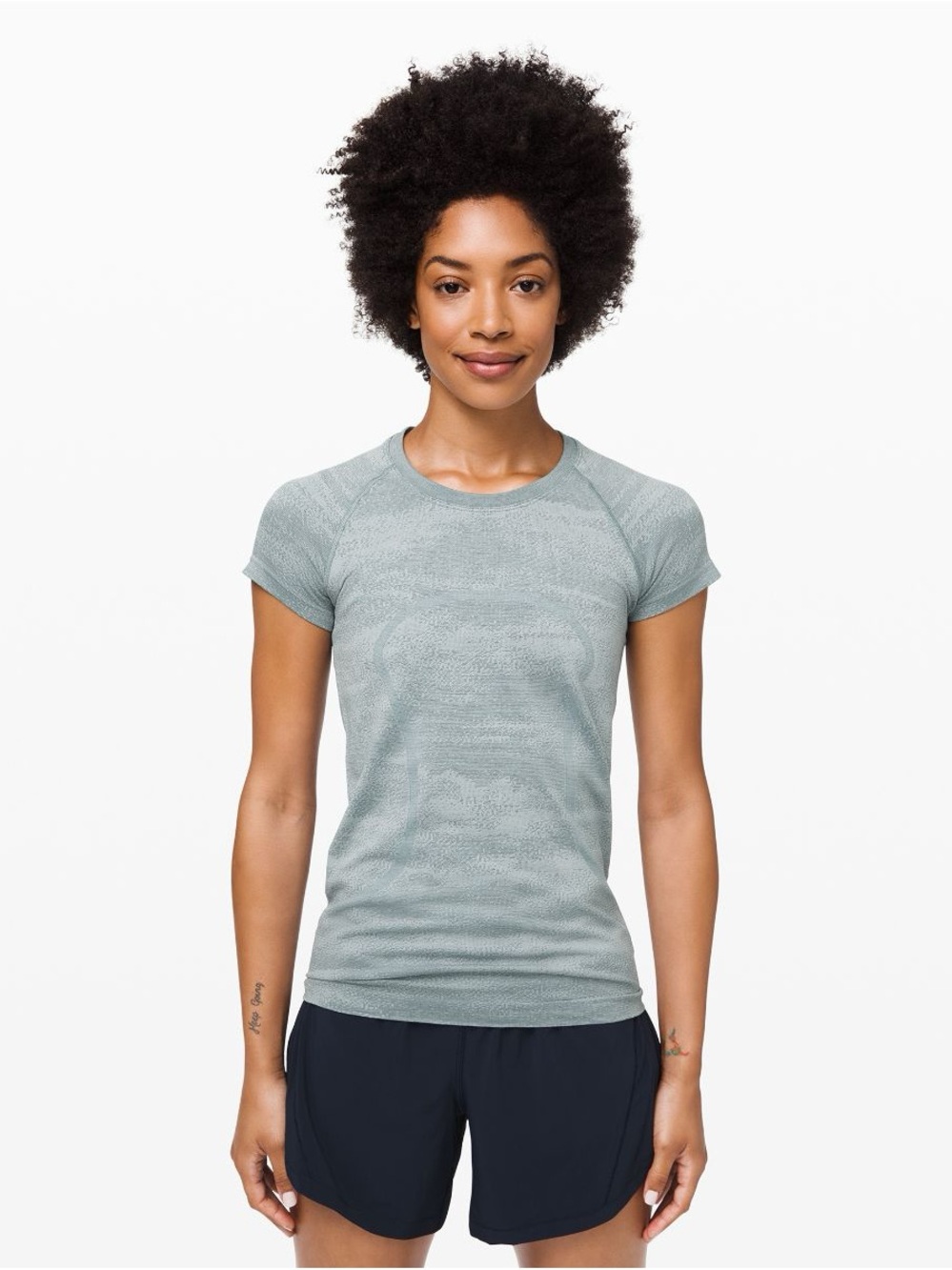 lululemon athletica Short Sleeve Crew Tee in Sage